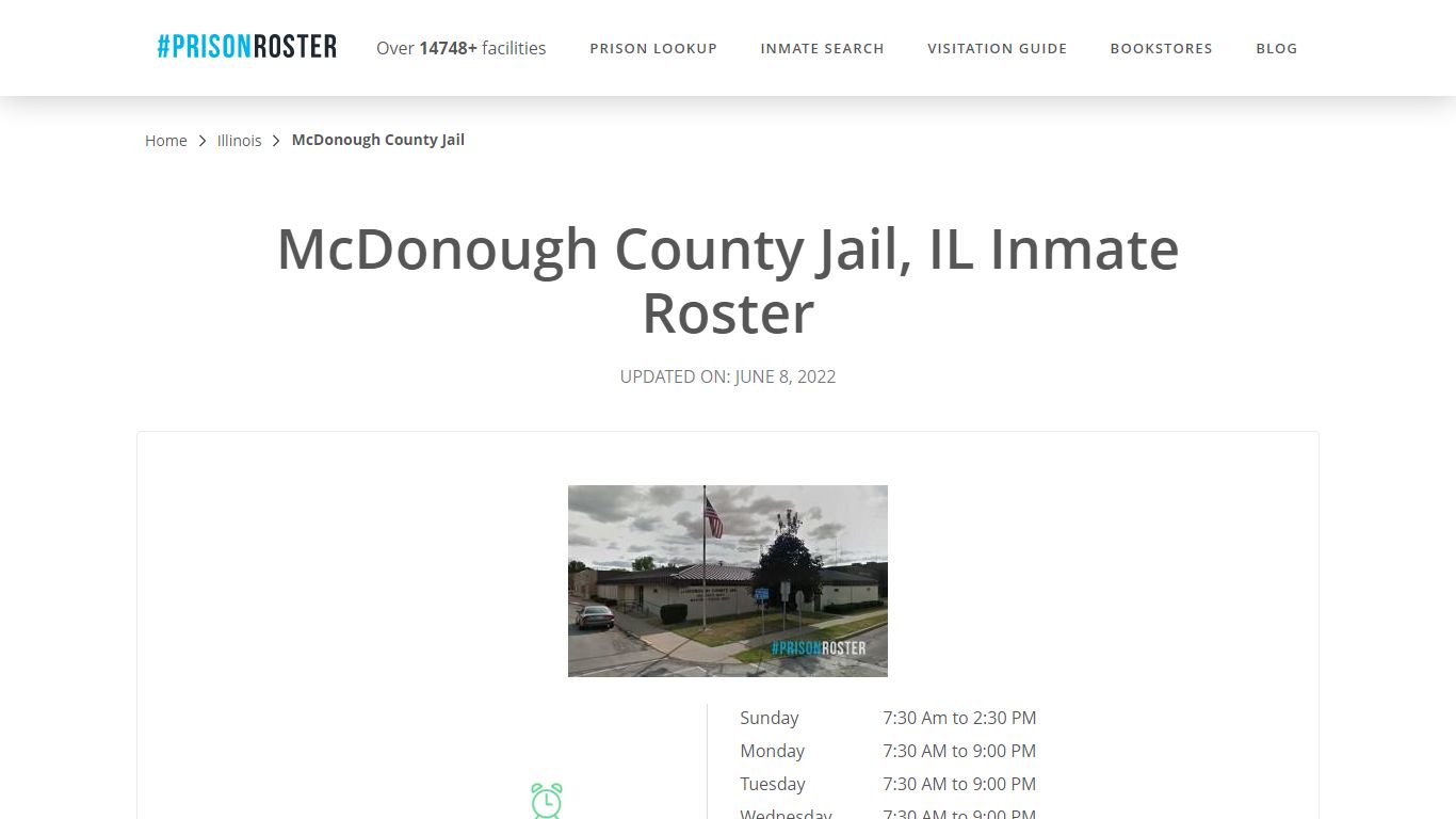 McDonough County Jail, IL Inmate Roster - Inmate Locator